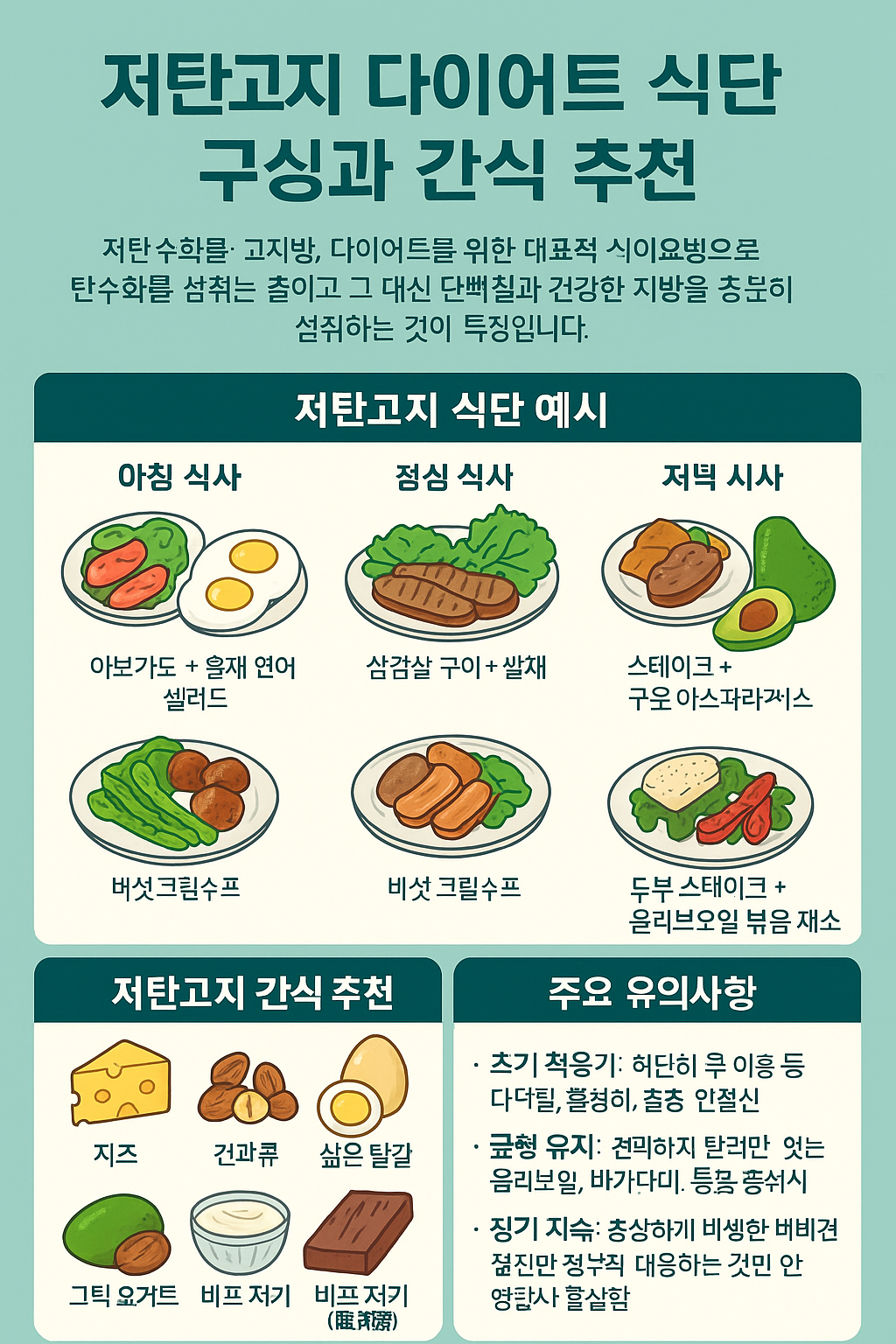 저단코지 다이어트 식단