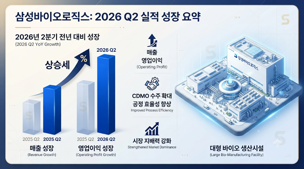 삼성바이오로직스 2026년 2분기 매출과 영업이익 성장 구조