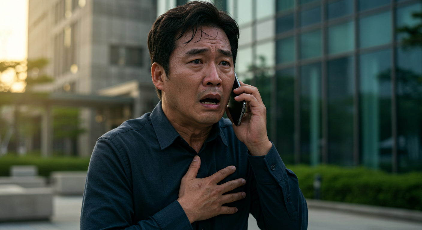 40대 걷다가 협심증 초기 증상으로 고통 호소