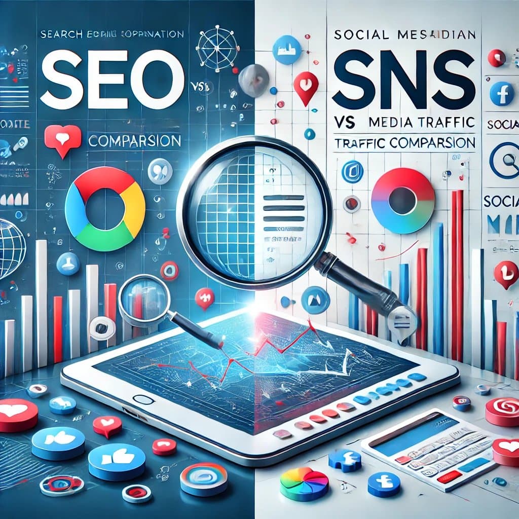 SEO vs SNS 트래픽, 무엇이 더 효과적인가? (장단점 비교)
