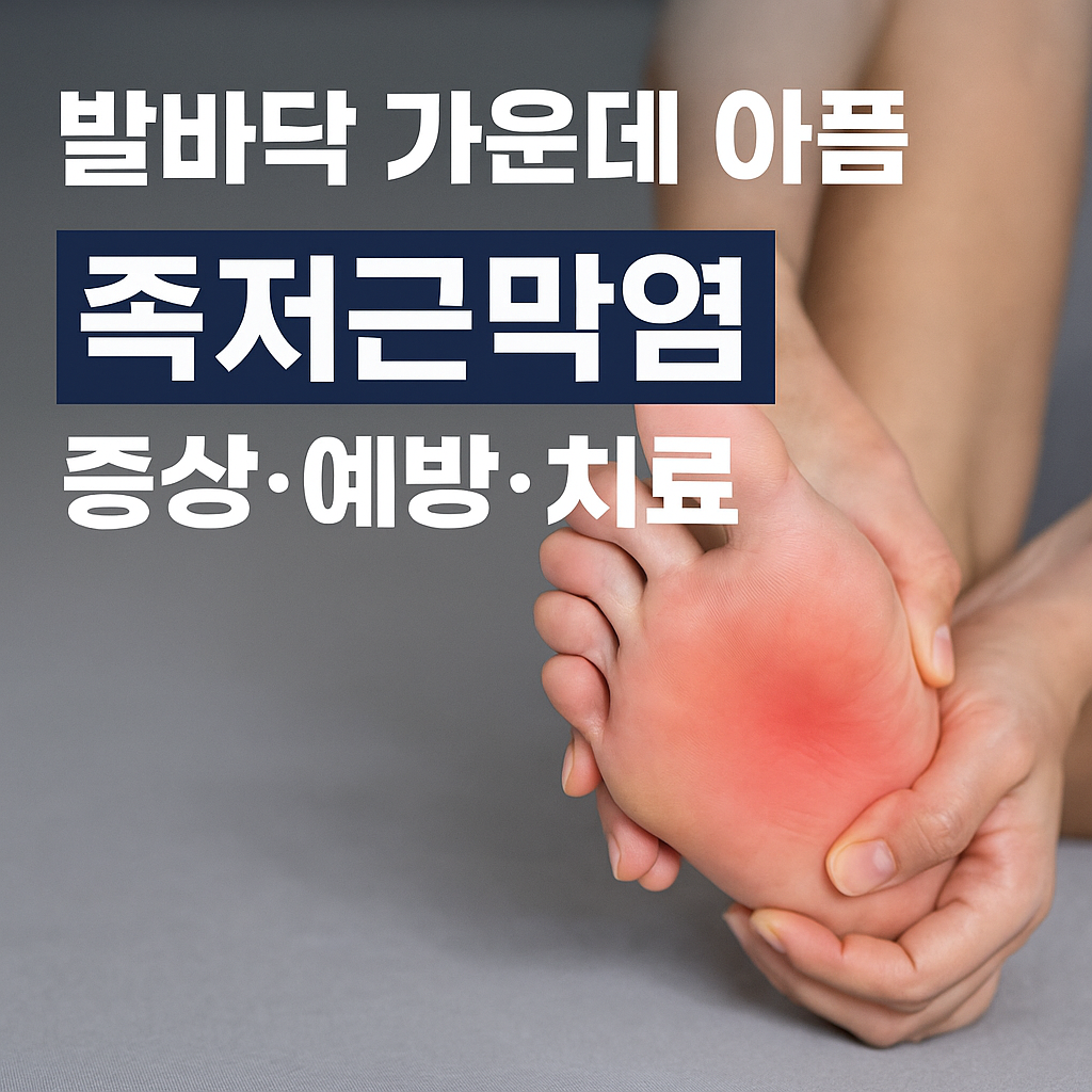 발바닥 가운데 통증 원인과 치료 총정리