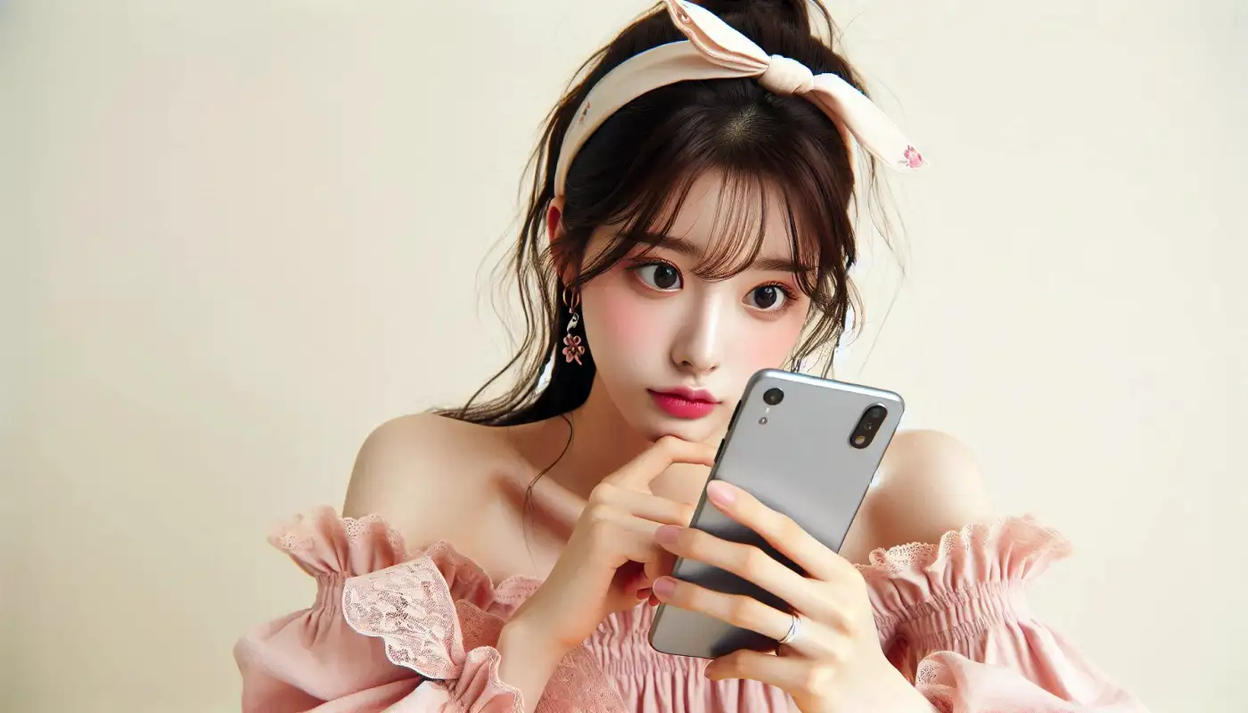 갤럭시-별사진-찍는법으로-촬영하는-여성의-모습