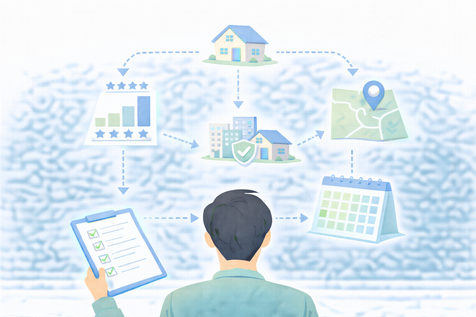 청약 일정 판단 순서와 신청 타이밍 기준을 설명하는 이미지