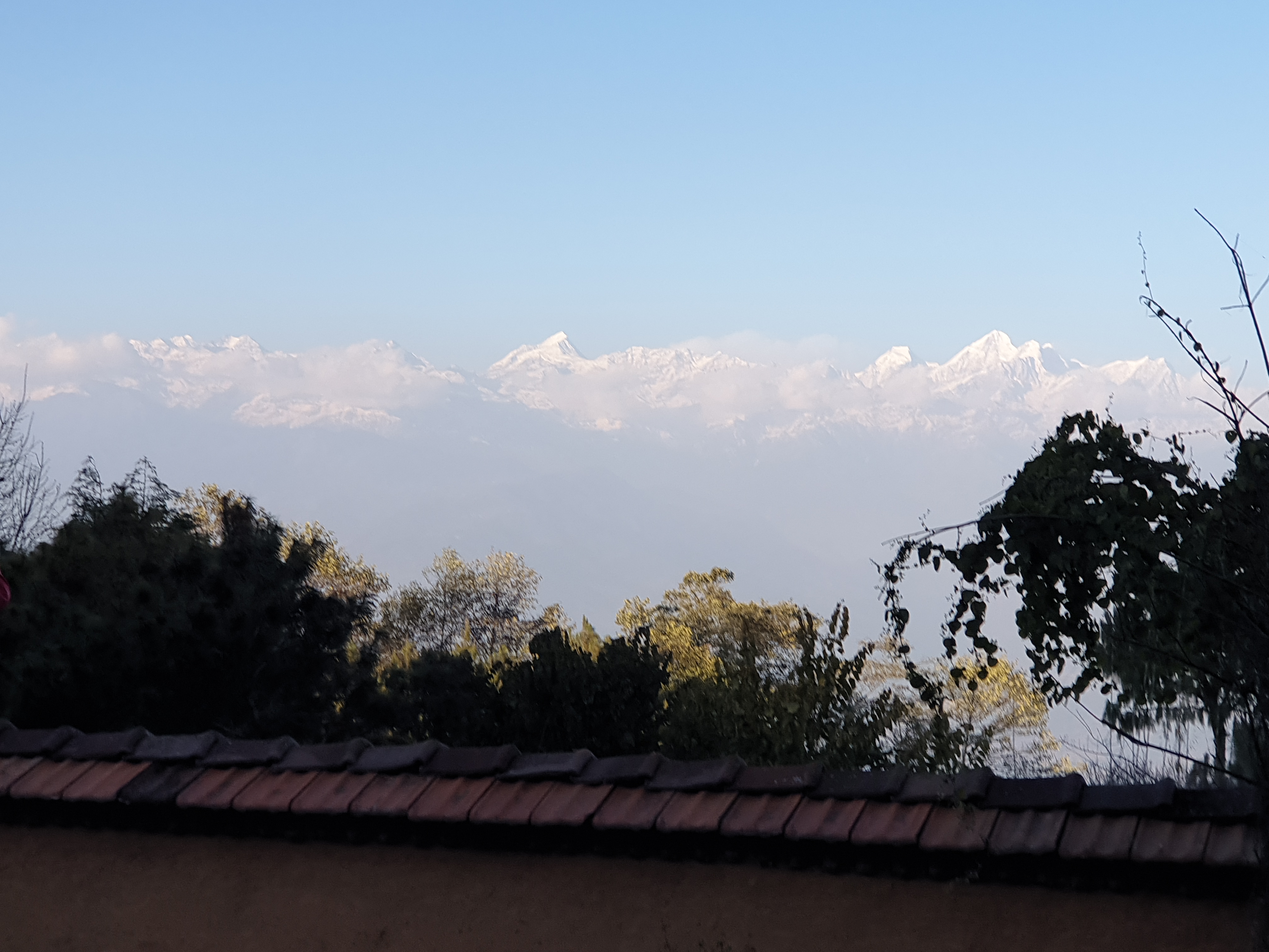 포카라에서 바라본 안나푸르나