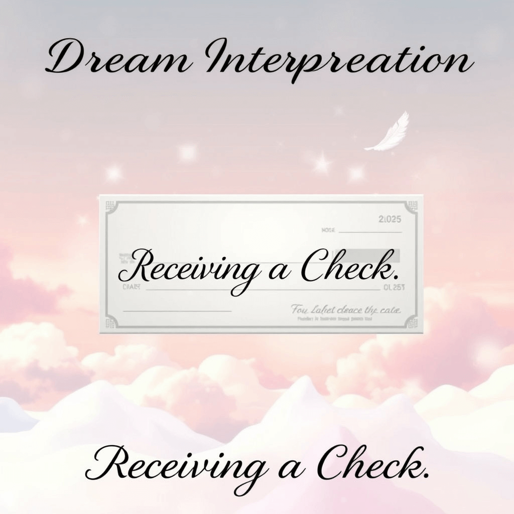 수표 받는 꿈 해몽