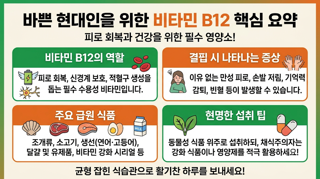 비타민B12가 많은 음식