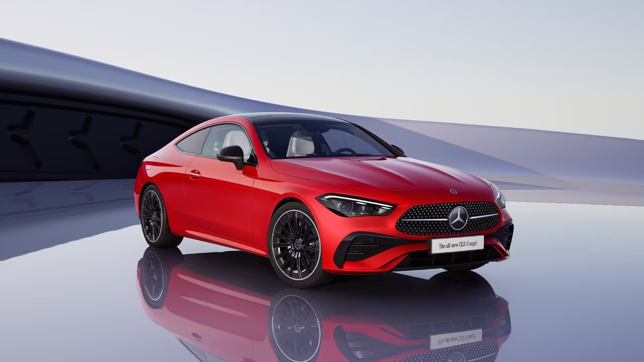 벤츠 CLE쿠페 파타고니아레드전면