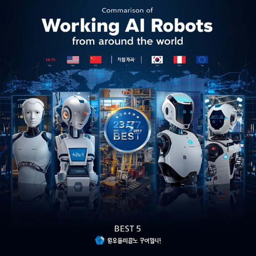 각국의 일하는 AI 로봇 비교 BEST 5