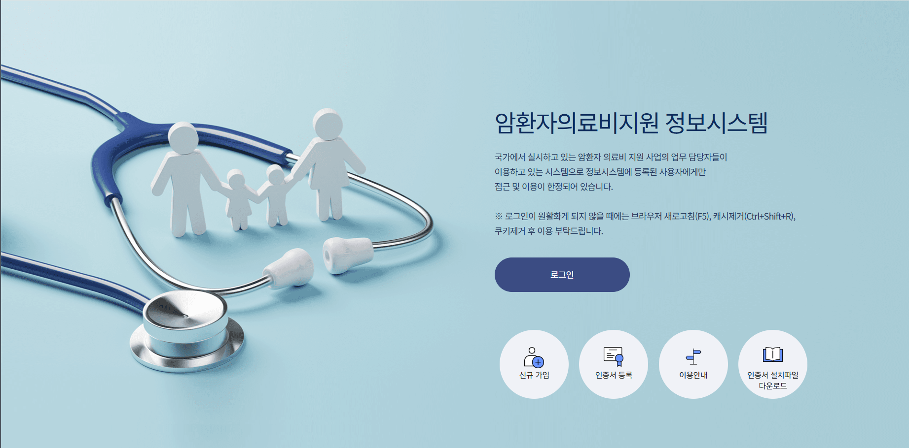 암환자 의료비 지원 사업 신청 절차