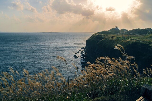 일몰 제주도 전경