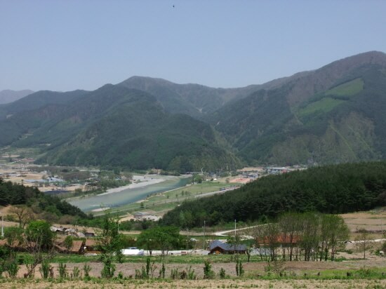 강원도 정선 여량면의 전경