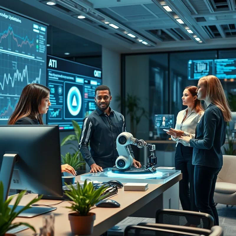 AI 실무 활용으로 업무를 자동화하는 모습