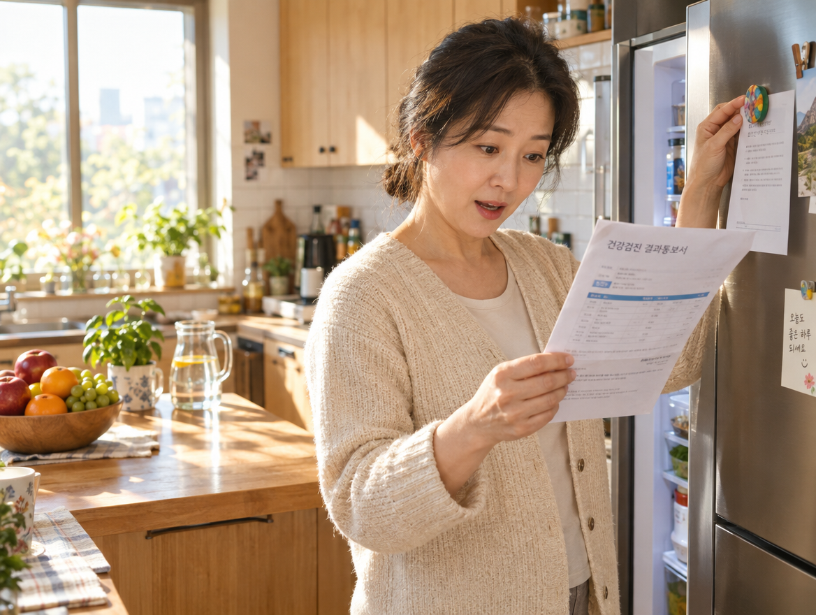 건강검진 재검 통보 결과지 확인