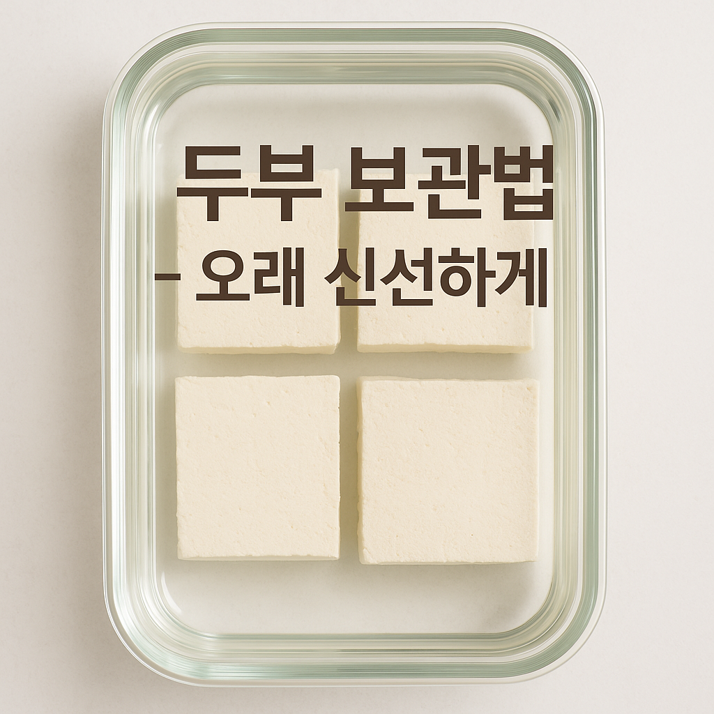 두부 보관법 &ndash; 오래 두어도 신선함 유지하는 가장 확실한 방법