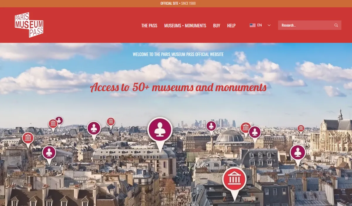 프랑스파리-뮤지엄패스-공식홈페이지-메인화면