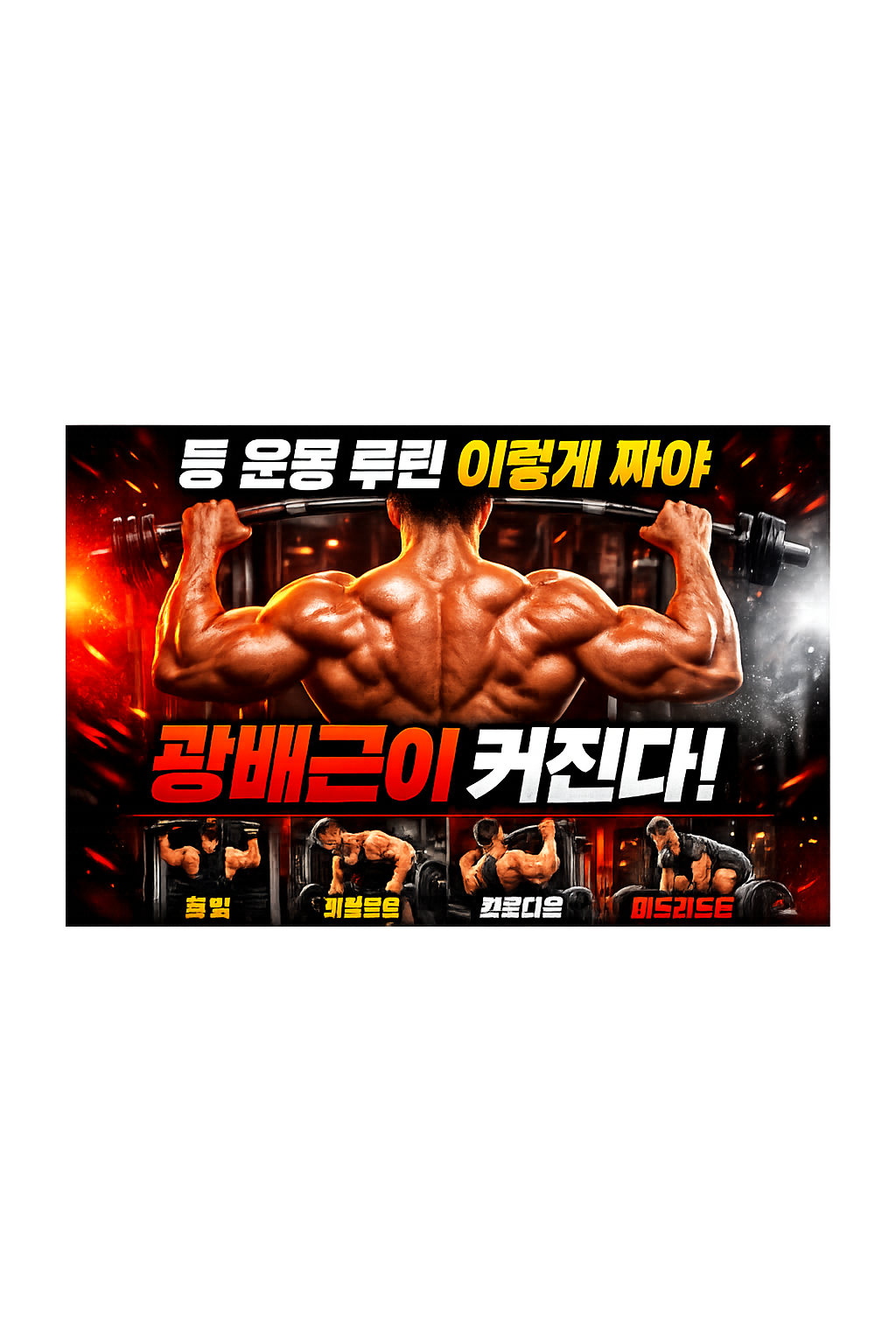 등 운동 루틴 이렇게 짜야 광배근이 커진다