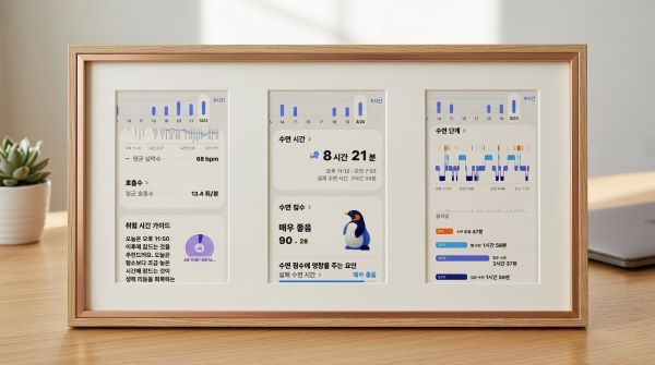 내 수면 상태를 보여주는 스마트폰 캡처 이미지