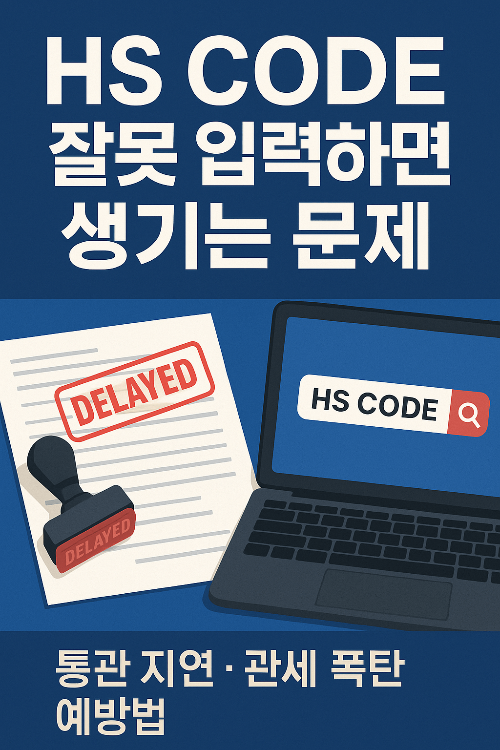 HS CODE 오류로 인한 통관 지연과 관세 폭탄 문제를 설명하는 무역 가이드