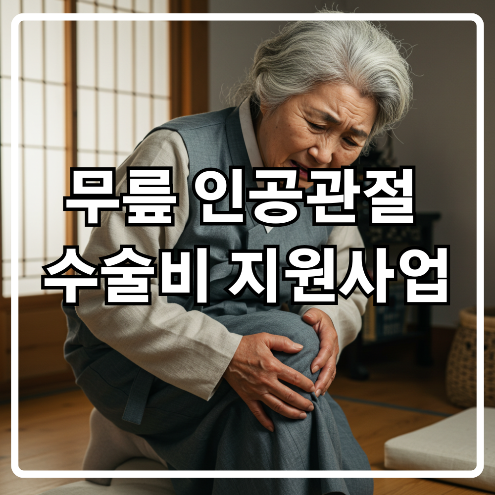 무릎 인공관절 수술비 지원사업