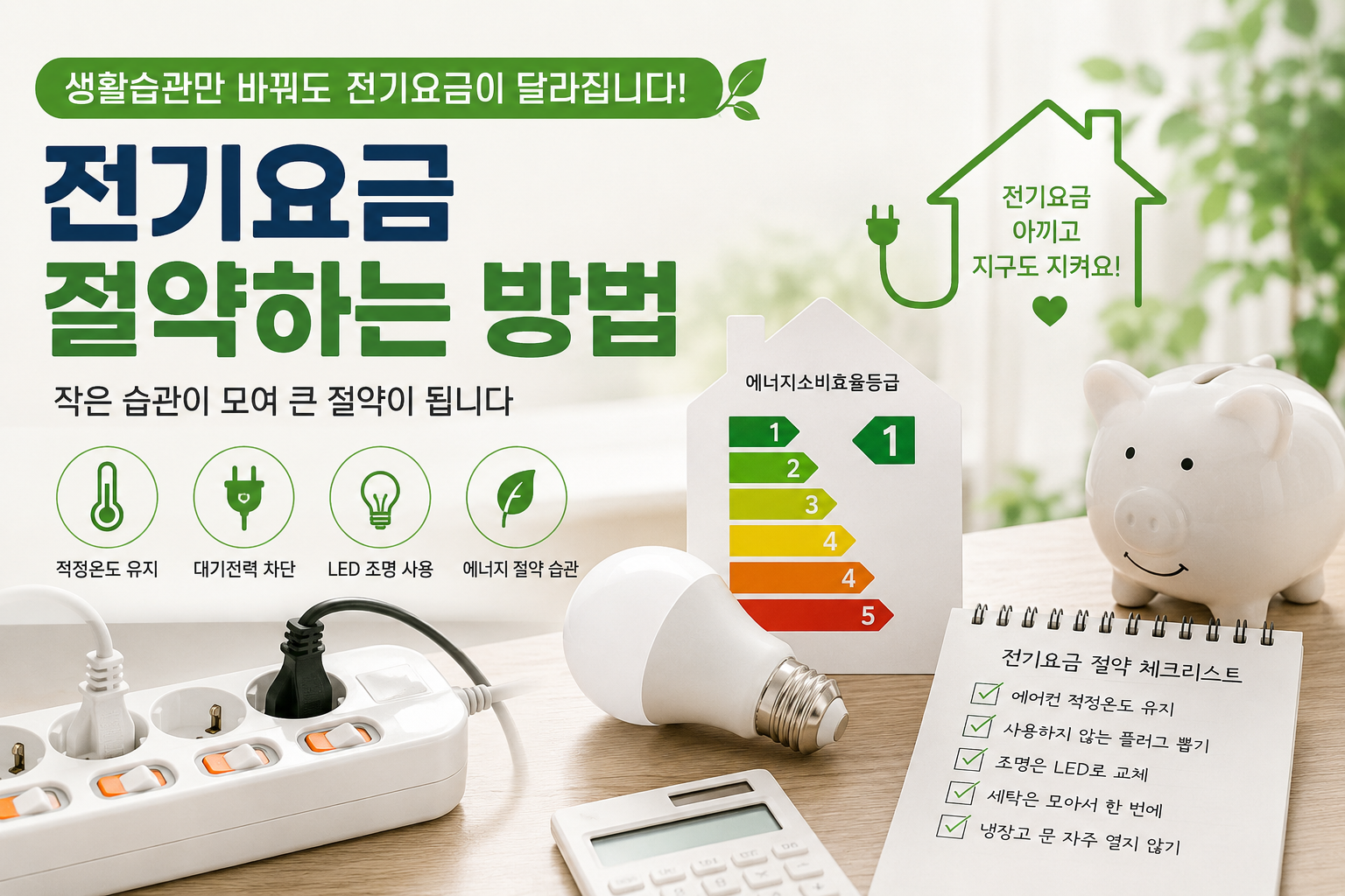 전기요금 절약하는 방법 총정리! 누진제부터 생활 속 절약 꿀팁까지