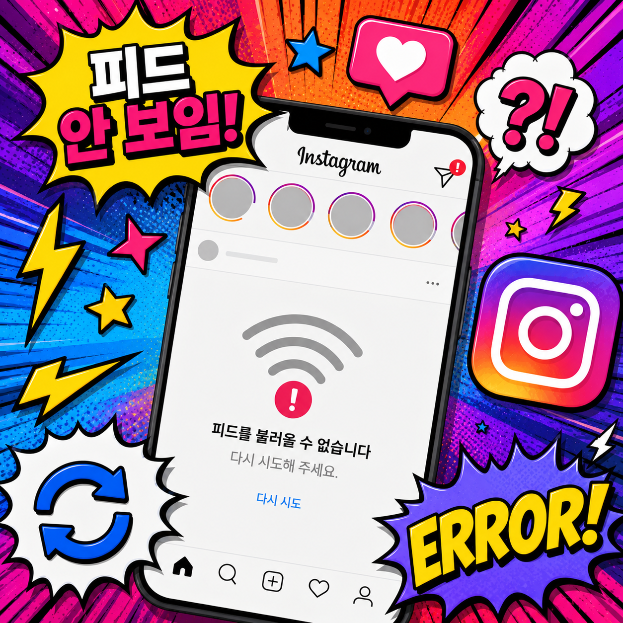 인스타그램 피드 안 보임 해결방법 총정리 피드 새로고침 안됨&middot;피드 로딩 안됨 원인