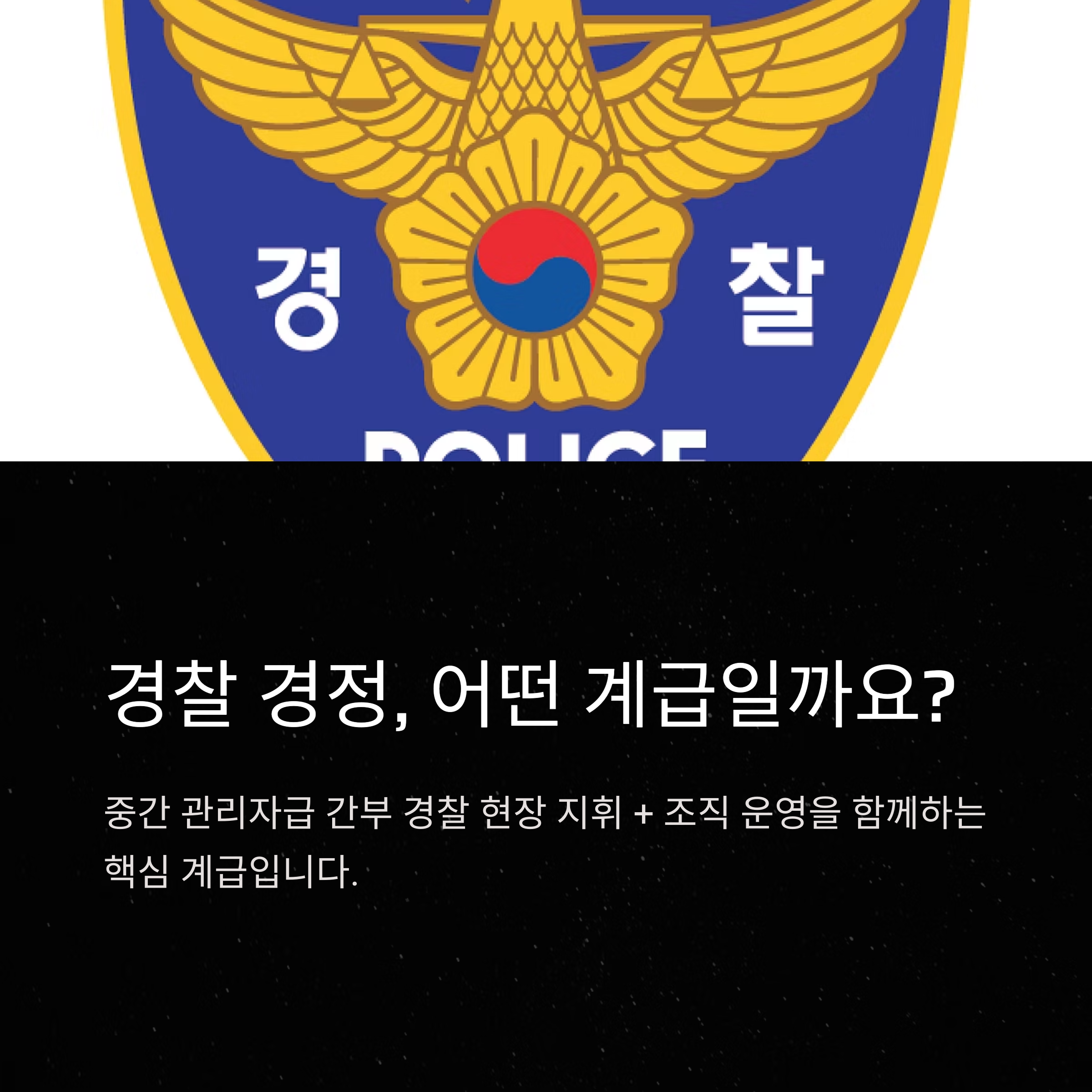 경찰 경정 계급 완전 정리: 계급정년, 연봉, 승진 조건까지 공식 가이드