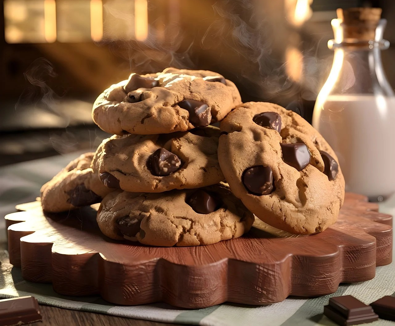 가공식품이라 할수 있는 초코칩쿠키 사진