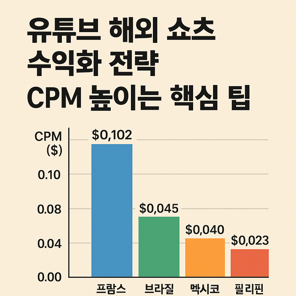 유튜브 해외 쇼츠 수익화 전략