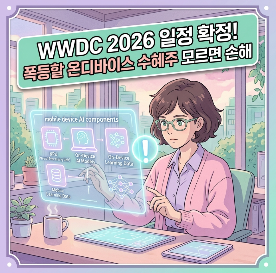 애플 WWDC 2026 일정 공개 수혜 및 인공지능 온디바이스 AI 관련주 전망