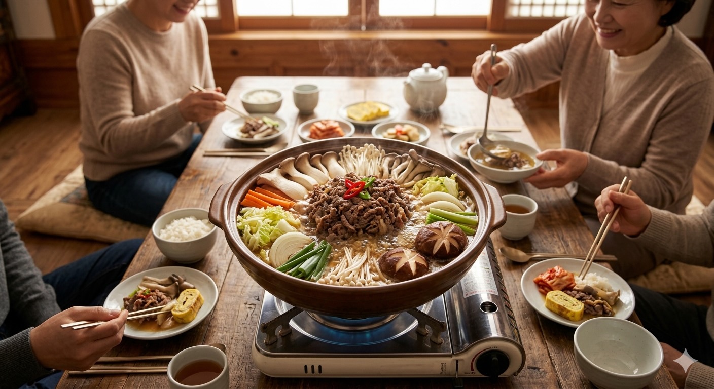 버섯 소고기 전골