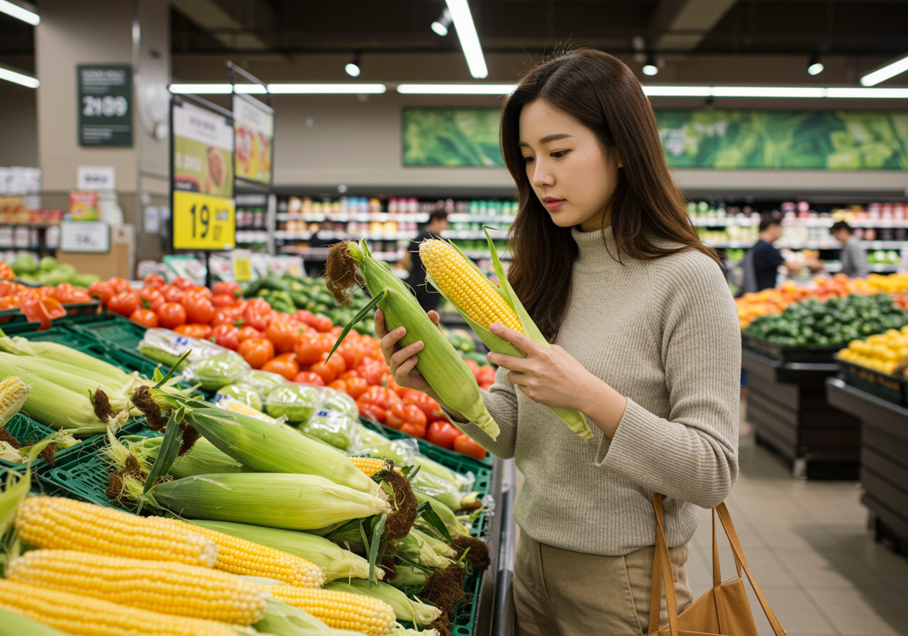 신선한 햇찰옥수수 고르는 방법