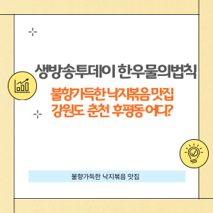 생방송투데이 한우물의법칙