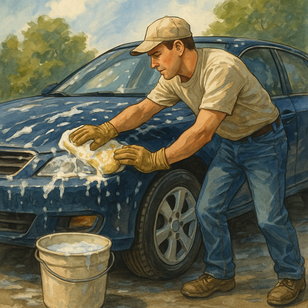 자동차 세차 관련 사진