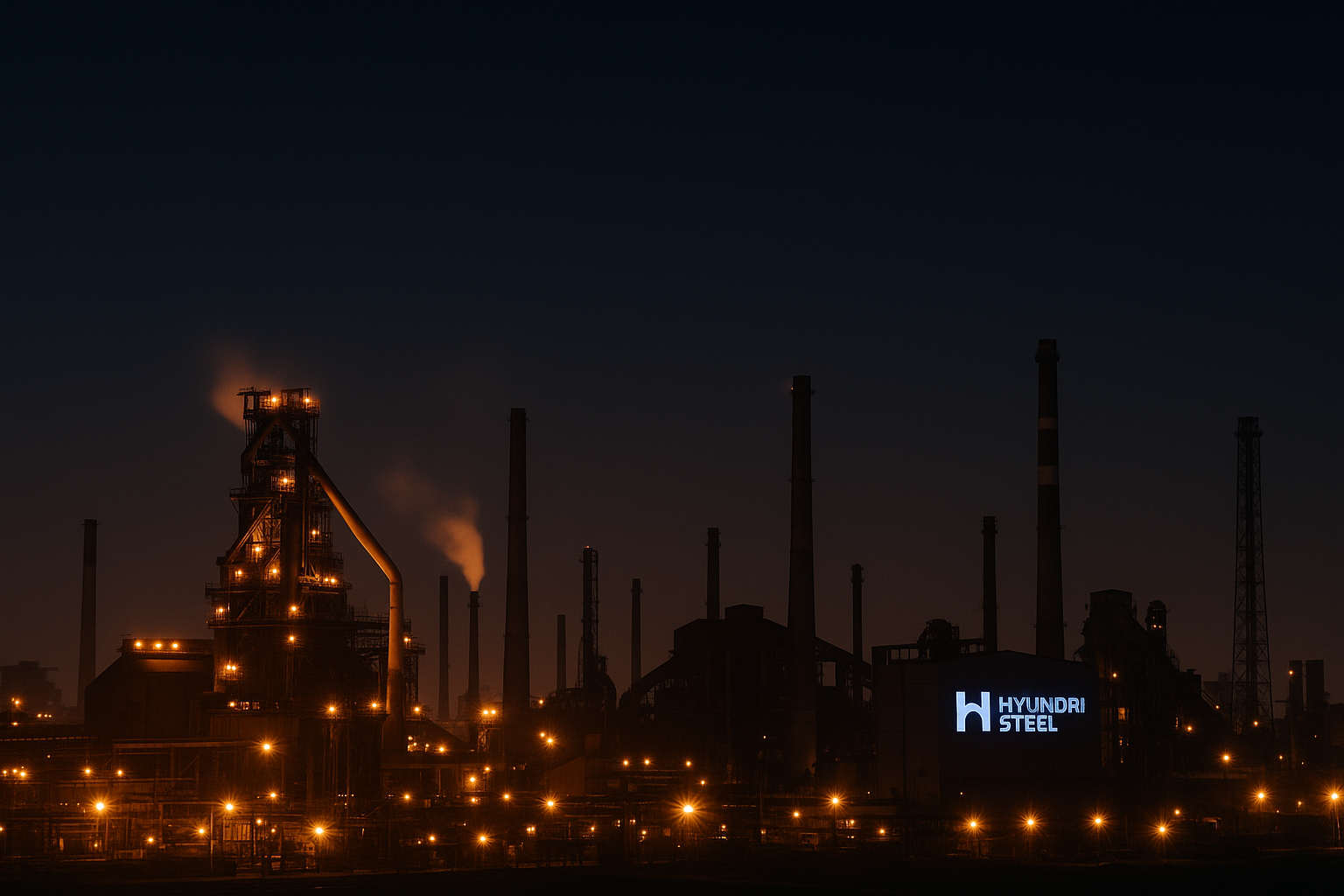 현대제철 야경