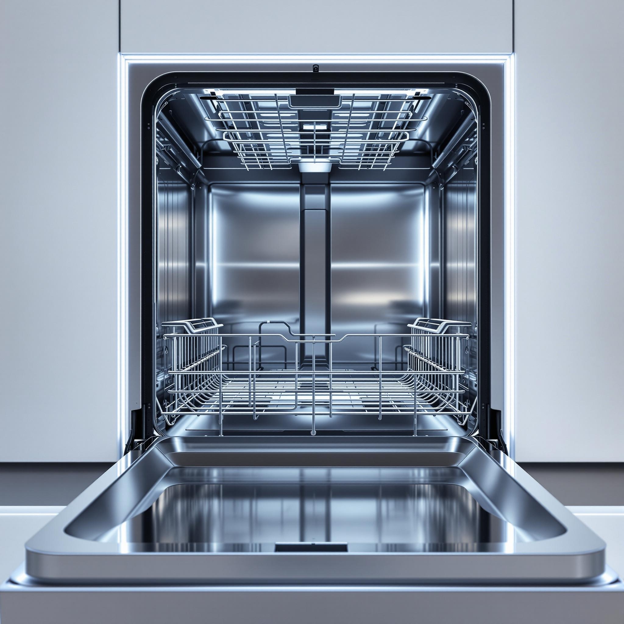 깨끗한 식기세척기 내부