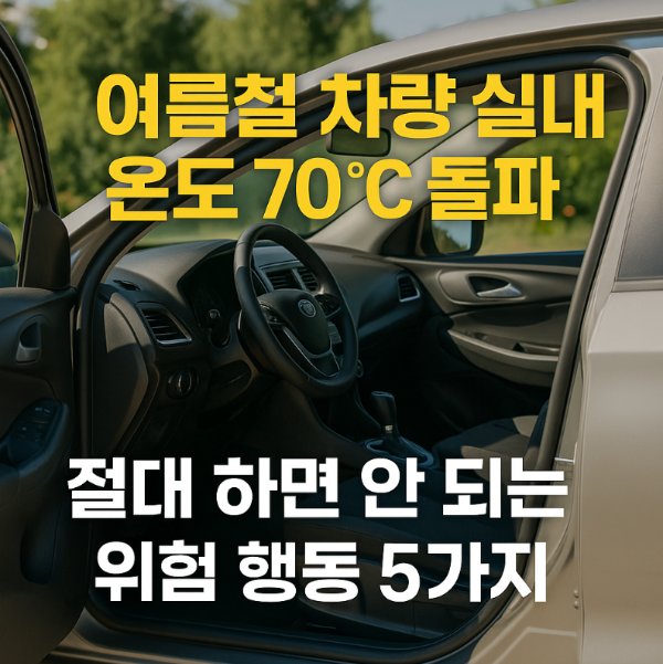 여름철-차량-실내-온도-70℃-돌파!-절대-하면-안-되는-위험-행동-5가지