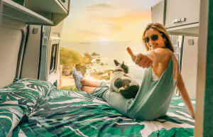 여행지에서 여자