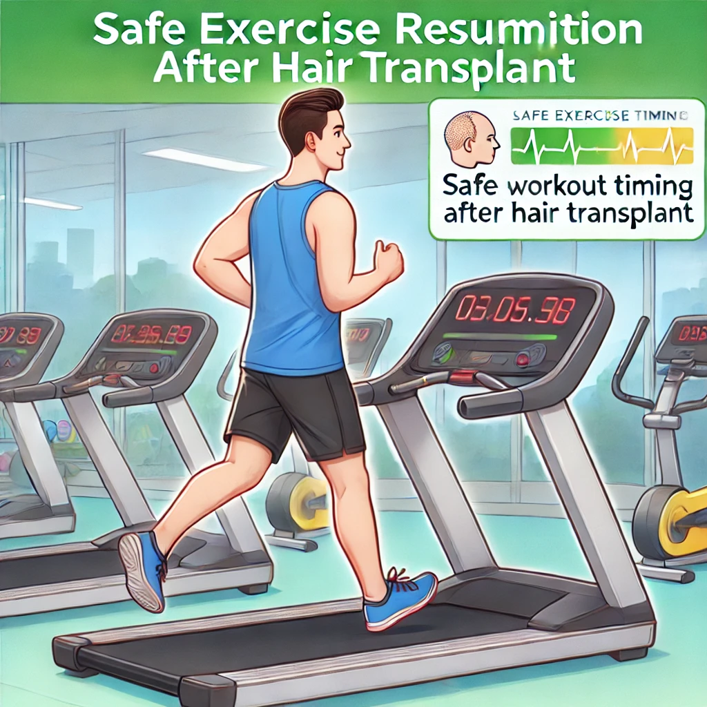 러닝머신 위에서 유산소 운동을 시작하는 남성