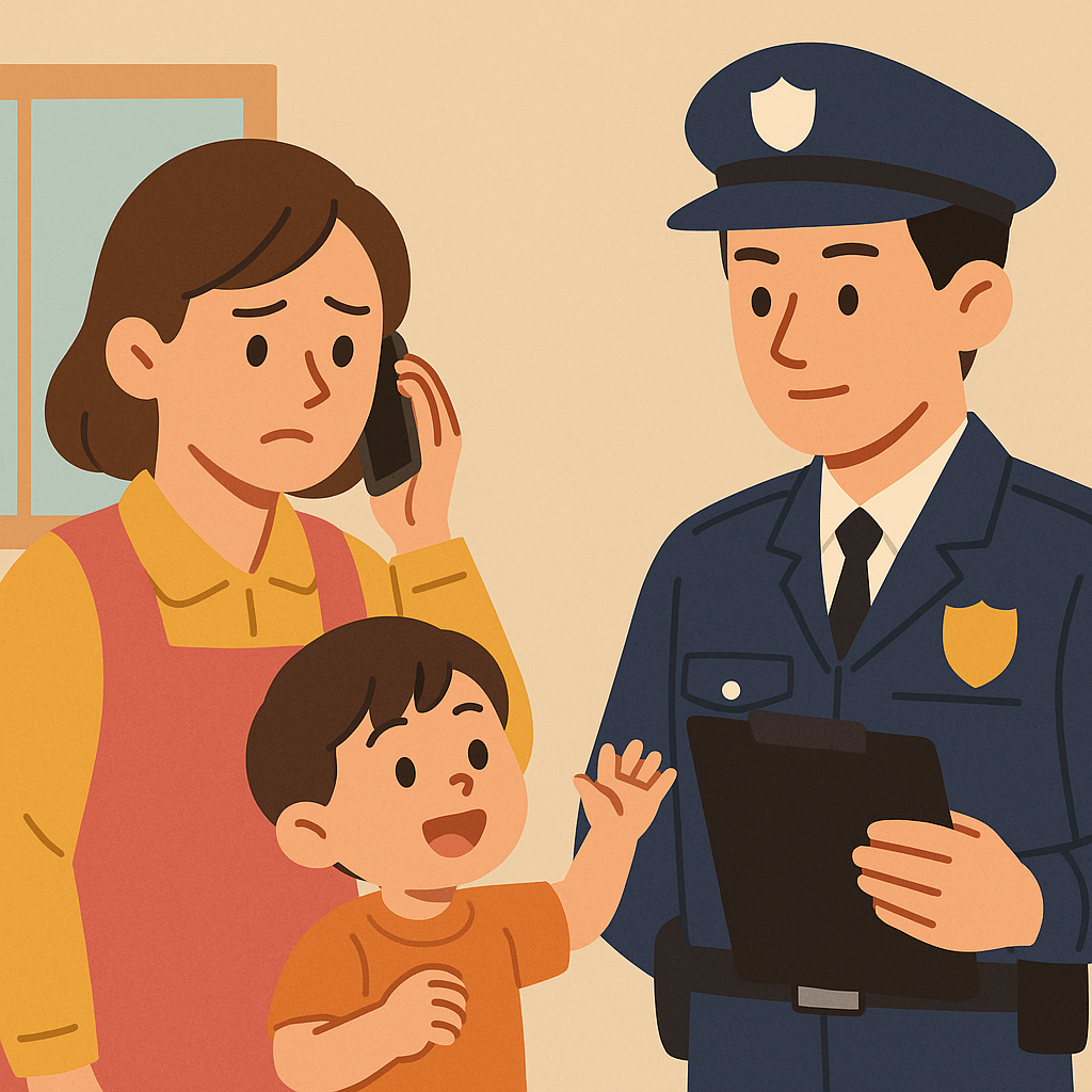 어린이집에 경찰이 방문한다면