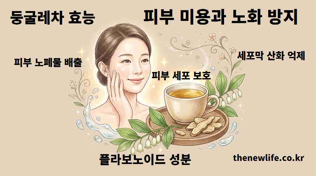 둥굴레차 효능 피부 미용 노화 방지
