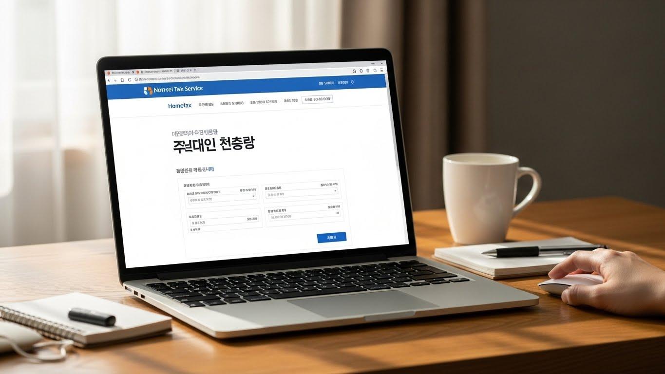 국세청홈택스 연말정산간소화 공제신고서