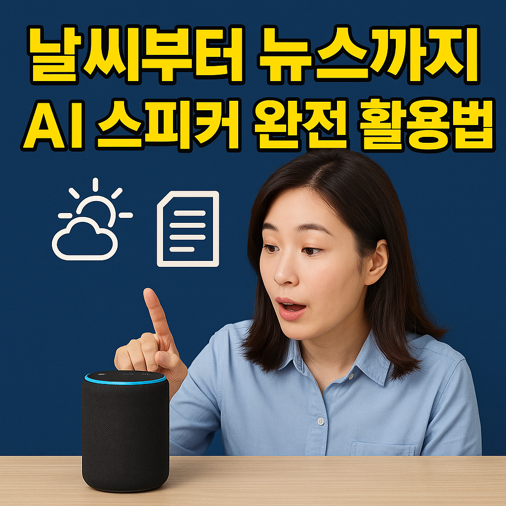 날씨부터 뉴스까지, AI 스피커 완전 활용법