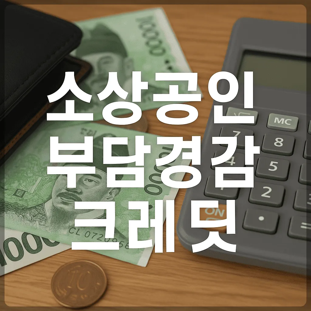 소상공인 부담경감 크레딧 신청방법부터 사용처