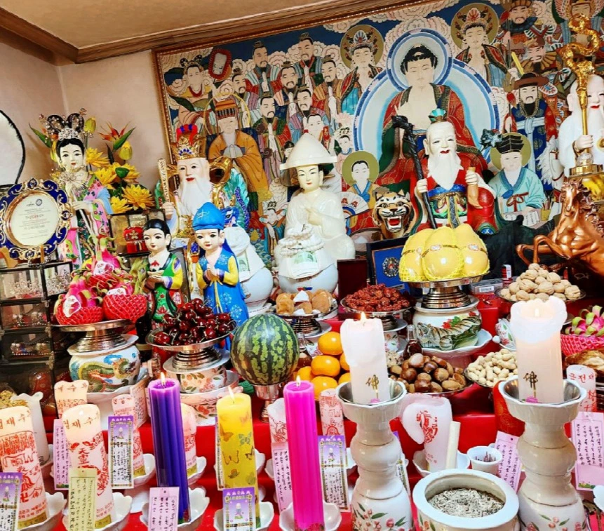 주안 점 잘 보는 곳 왕꽃선녀 신당 내부