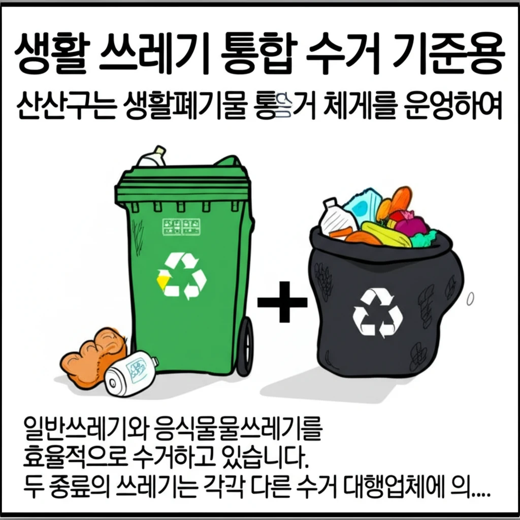 신창동 일반 음식물 재활용 쓰레기 배..