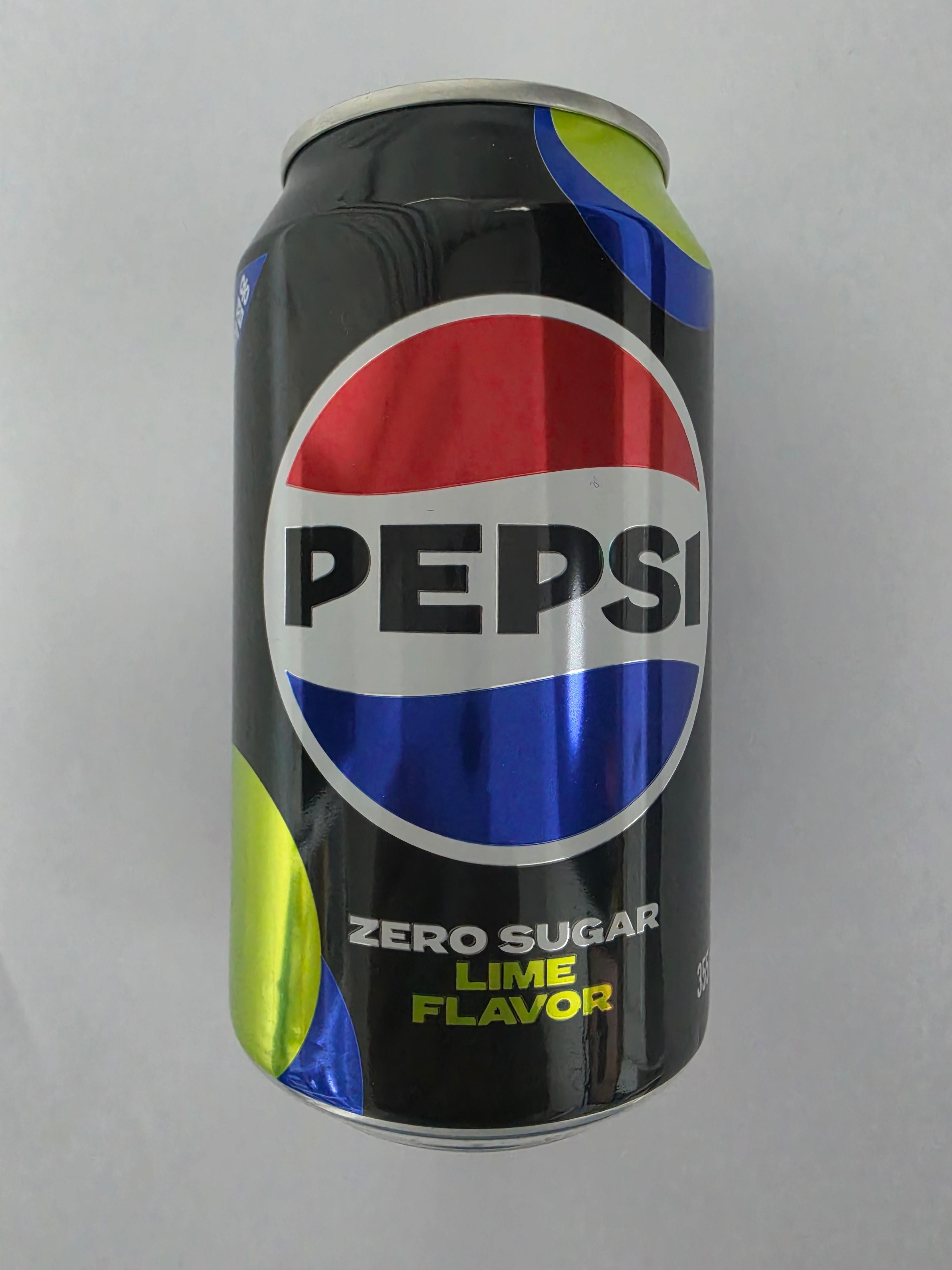 펩시 제로슈거 라임향 355ml 캔 앞면