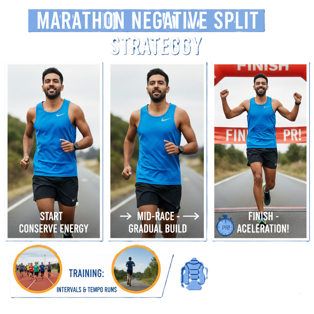 마라톤 페이스 조절 전략 (네거티브 스플릿, 훈련법, 실전 적용)