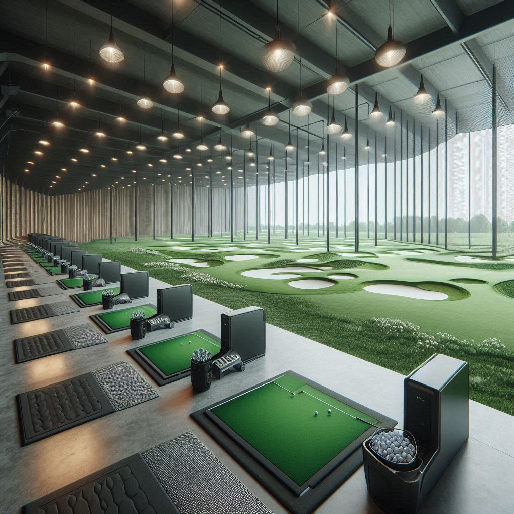 실내골프연습장 배경