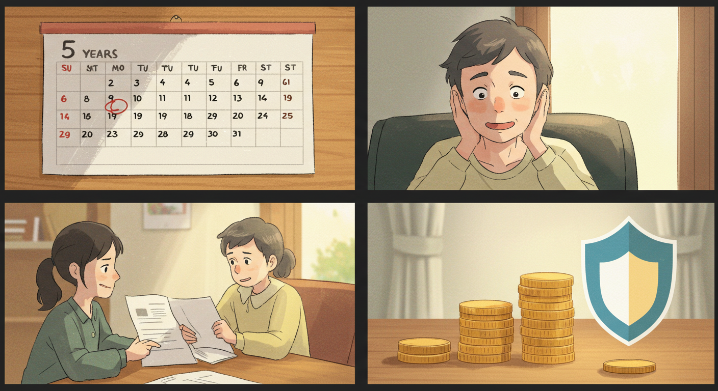 적용 기간과 감액 한도를 확인하는 수급자