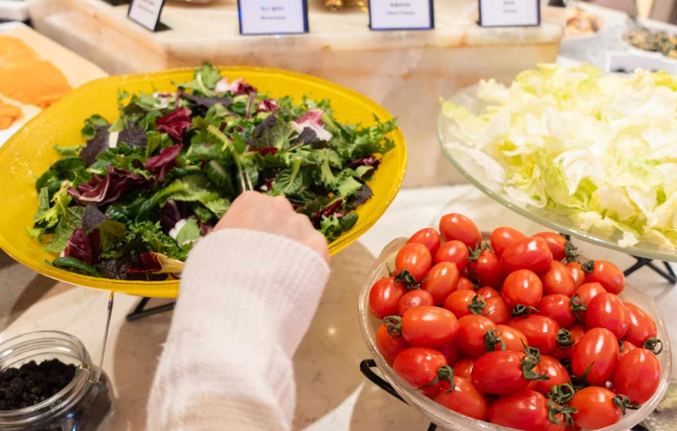 쉐라톤 그랜드 인천 조식 뷔페 음식 사진